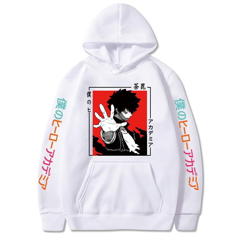 Anime My Hero Academia Dabi Hoodies Harajuku Fashion Manga Graphic Printed Oversize Pullover Sweatshirts Unisex Anime Clothes