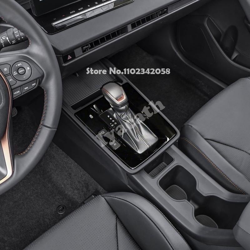 LHD RHD Für Toyota Corolla Cross 2025 2026 AT Mittelkonsole Schaltgetriebe Schalthebel Panel Vordere Aufbewahrungsbox Becherhalter Abdeckung Zierleiste