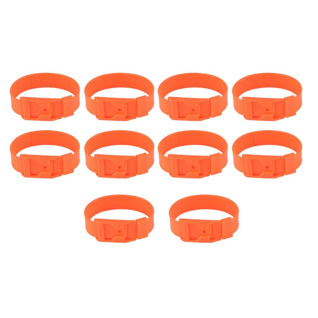 10 Stück Ziegenhalsband Schafidentifikationsbänder Viehmarkierungsring Landwirtschaftliche Ausrüstung 36cm Blau