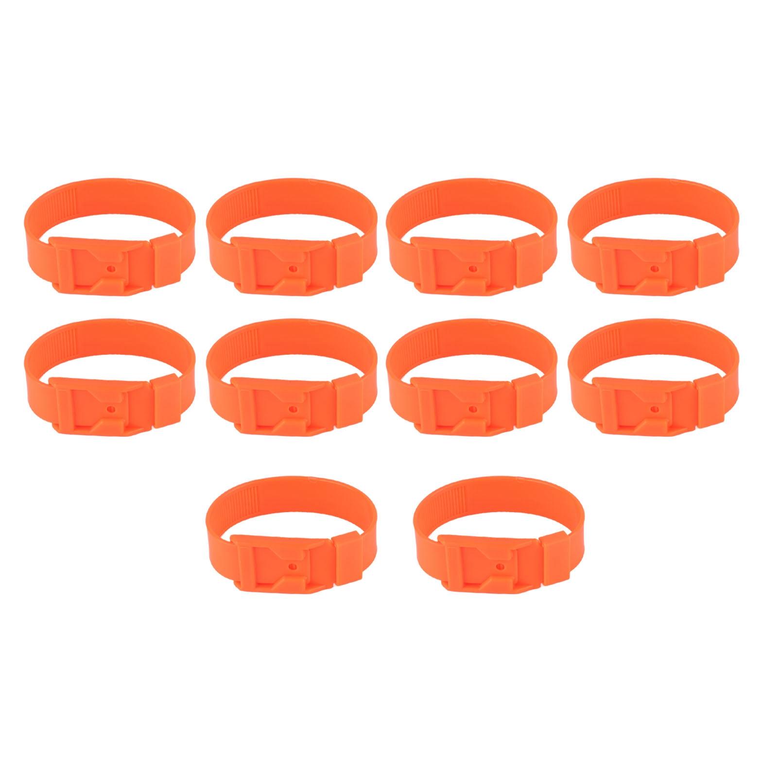 

10 шт. Козий ошейник Опознавательные ленты для овец Кольцо для маркировки скота Фермерское оборудование 36 см Синий оранжевый