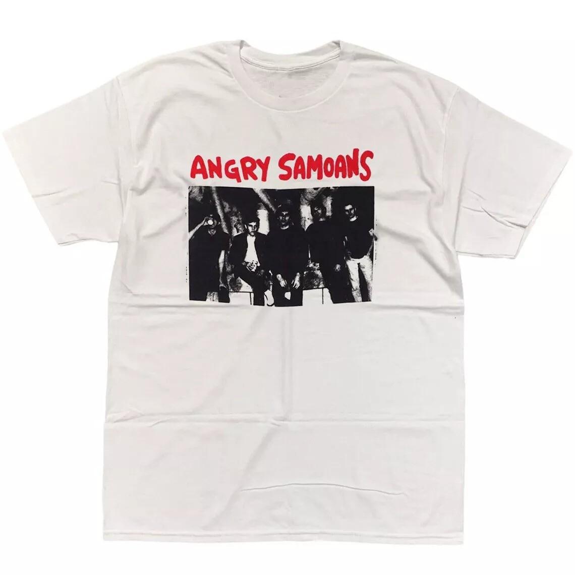 Vtg Angry Samoans Band Members Cotton White S-5XL Unisex Shirt BL1779 XXXXL