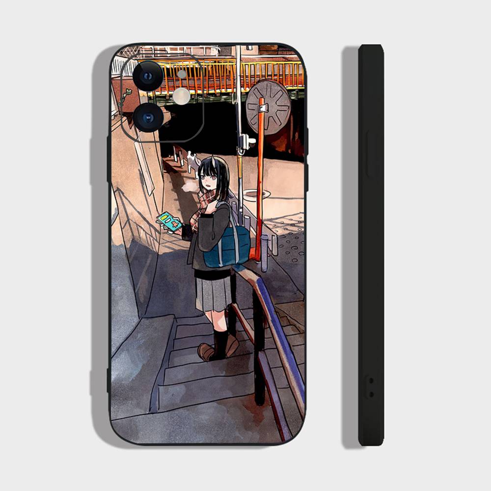 Ruri D-Dragon Manga Phone Case For IPhone 17 Air 16 15 14 13 Pro Max 11 12 Black Silicone Cover