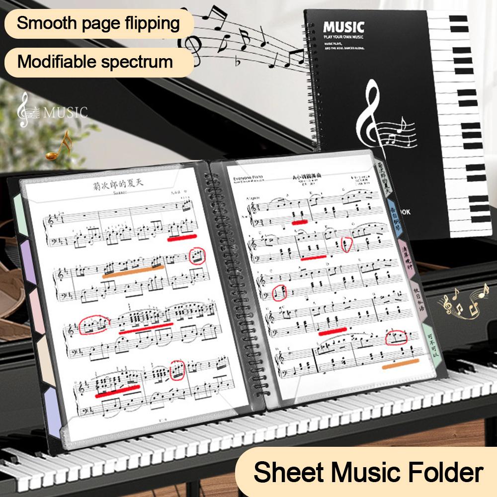 New Waterproof Sheet Music Folder Can Be Modified Multi-function Sheet Music Holder Non-reflective Piano Replay Folder Musician