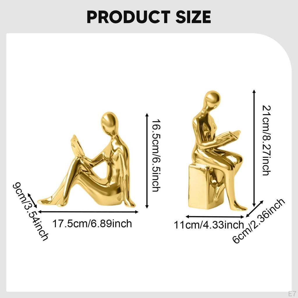 Bookends Book Ends Abstract Aesthetic Elegant Supports Statue Accent Sculpture Decor Stoppers