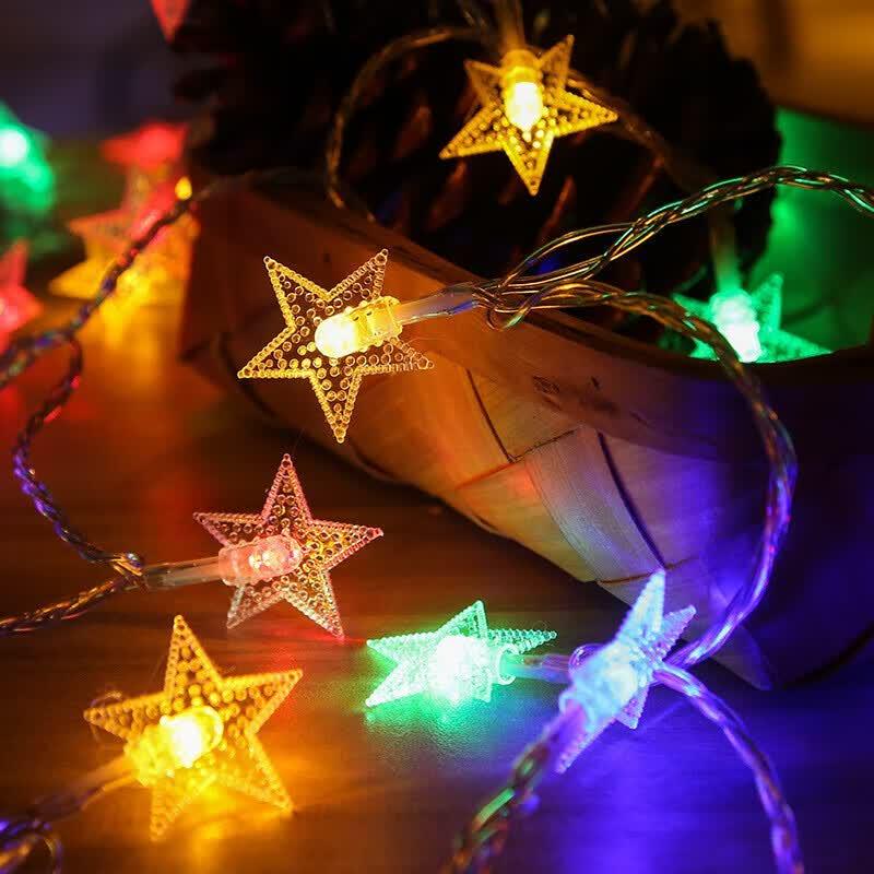 Colorful LED Star String Lights