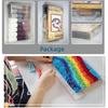 Sea Shark Latch Hook Pillow Kit for Adults Throw Pillow Cover with Printed DIY Canvas Crochet Yarn Needle Craft Easy Handmade Cushion for Home Sofa
