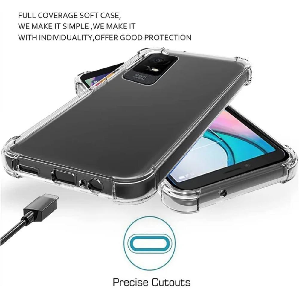 TPU Transparent Phone Case for TCL Ion X / V Ion Z Shockproof Four Corners Transparent Protective Ultra Thin Clear Full Protection Cover