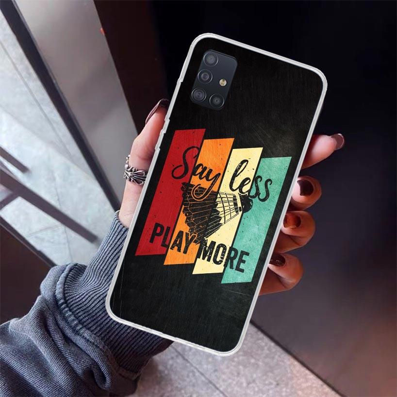 Badminton Sport Handyhülle Für Samsung Galaxy A52 A51 A50S A32 A22 A12 A02S A72 A71 A31 A70 A30S Note 20 Ultra 10 Plus S10 Galax