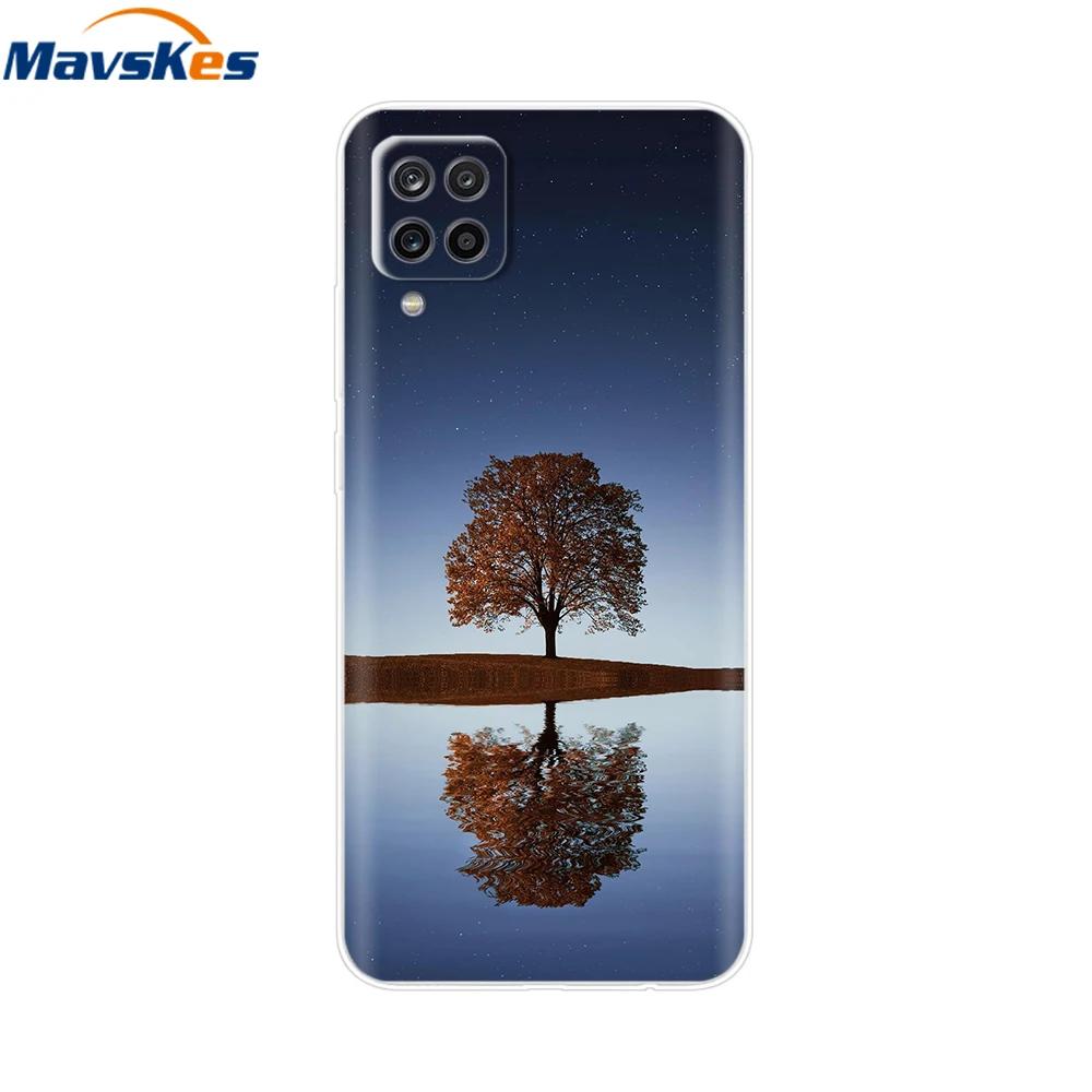 Phone Case For Samsung Galaxy A12 Case SamsungA12 Silicone Clear TPU Painted Soft Cover For Samsung A12 A 12 Bumper Fundas Etui