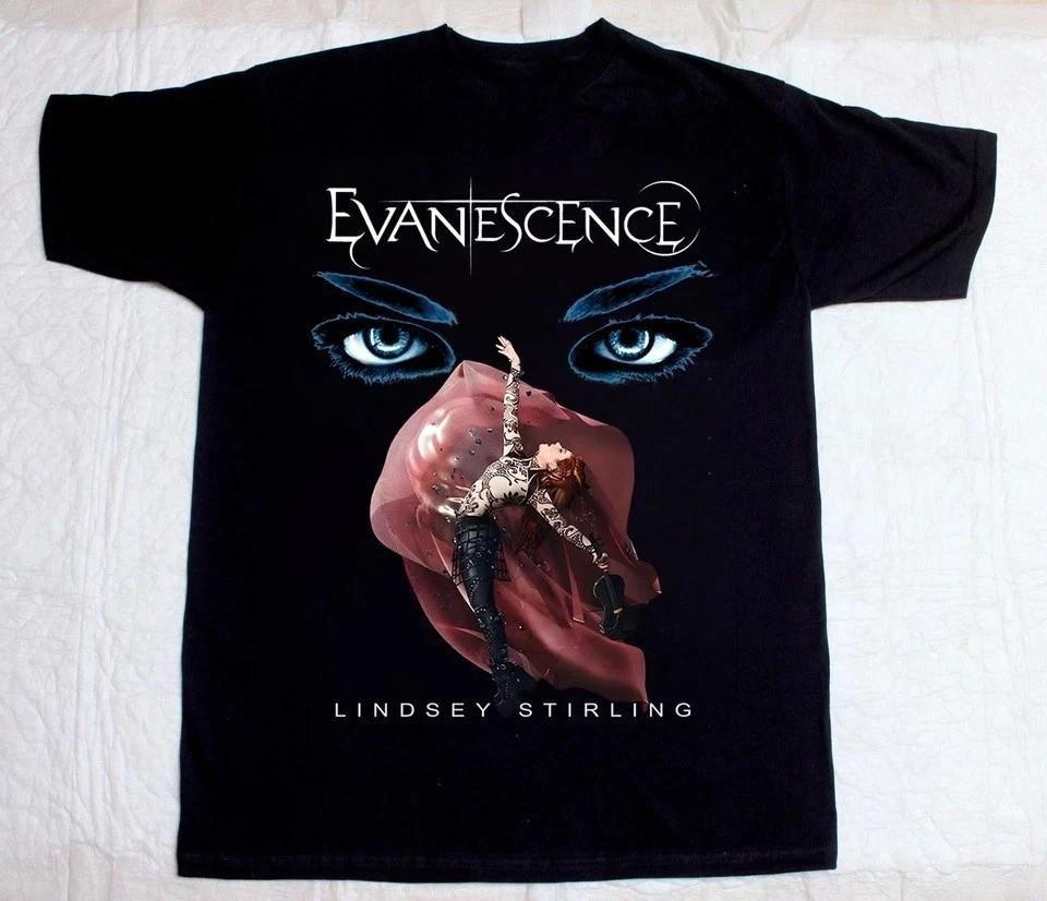 New Hot Evanescence Lindsey Stirling Black Gift For Fans Shirt CL644 M