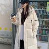 Down and Padded Jacket Women's New 2025 Thickened and Warm Korean Version of Loose Long Over-the-knee Cotton Jacket Winter Padded Jacket