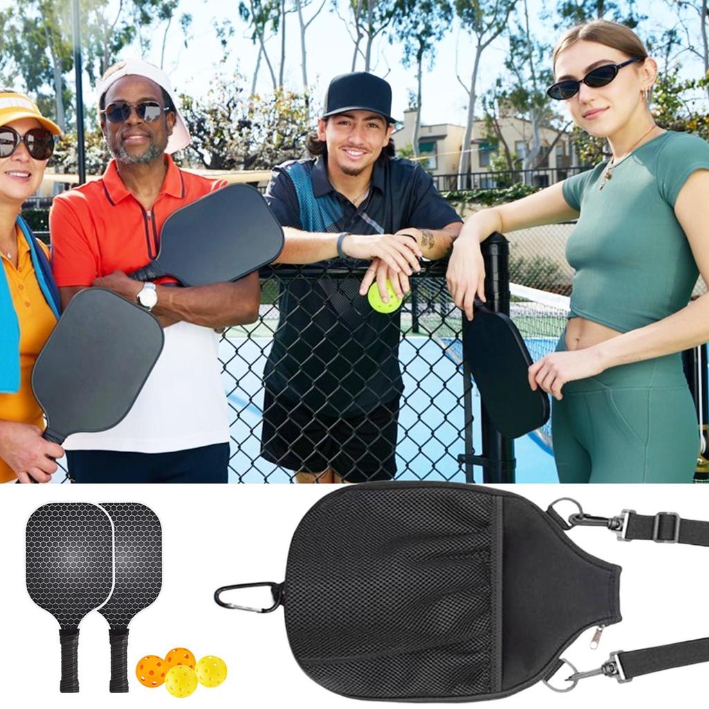 Pickle ball Paddle Bag For Women Men Waterproof Sports Backpack With Zipper For Players Coaches Beginners Training Fitness