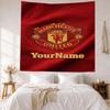 Manchester Custom Your Name Wall Decor Tapestry Art For Pet Memorial Birthdaywedding Party Backdrop Family Gift