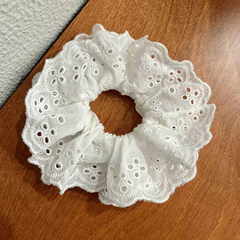 

3Pcs French Style Vintage Hair Accessories Lace Hollow Lace Large Intestine Headband Rubber Band Hair Rope Head Rope