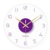 Transparent Tempered Glass Mute Wall Clock Fashion Home Furnishings Bedroom Study Decorate Birthday Christmas Gift Wall Clocks