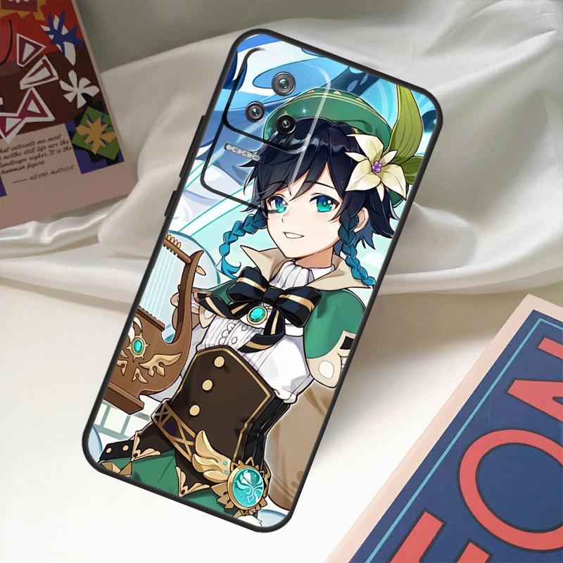 Genshin Impact Venti Case For Xiaomi 13 14 Ultra 11T 12T 13T Pro 12 Lite POCO X6 M6 Pro X3 X4 X5 M5s F3 F5 Cover