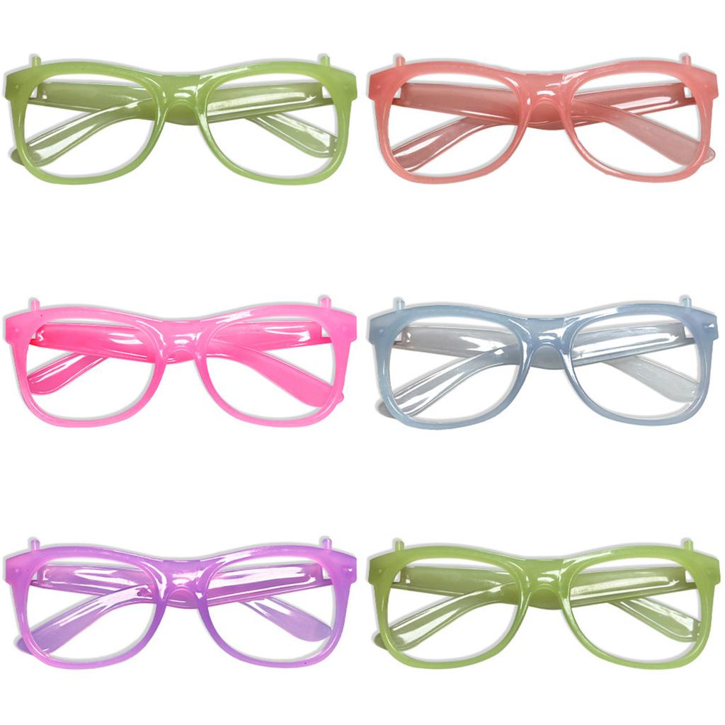 Noctilcent Eyeglass Frame Glow In the Dark Halloween Eyewear Cosplay Party Sunglasses Festival Celebrate Glowing Glasses