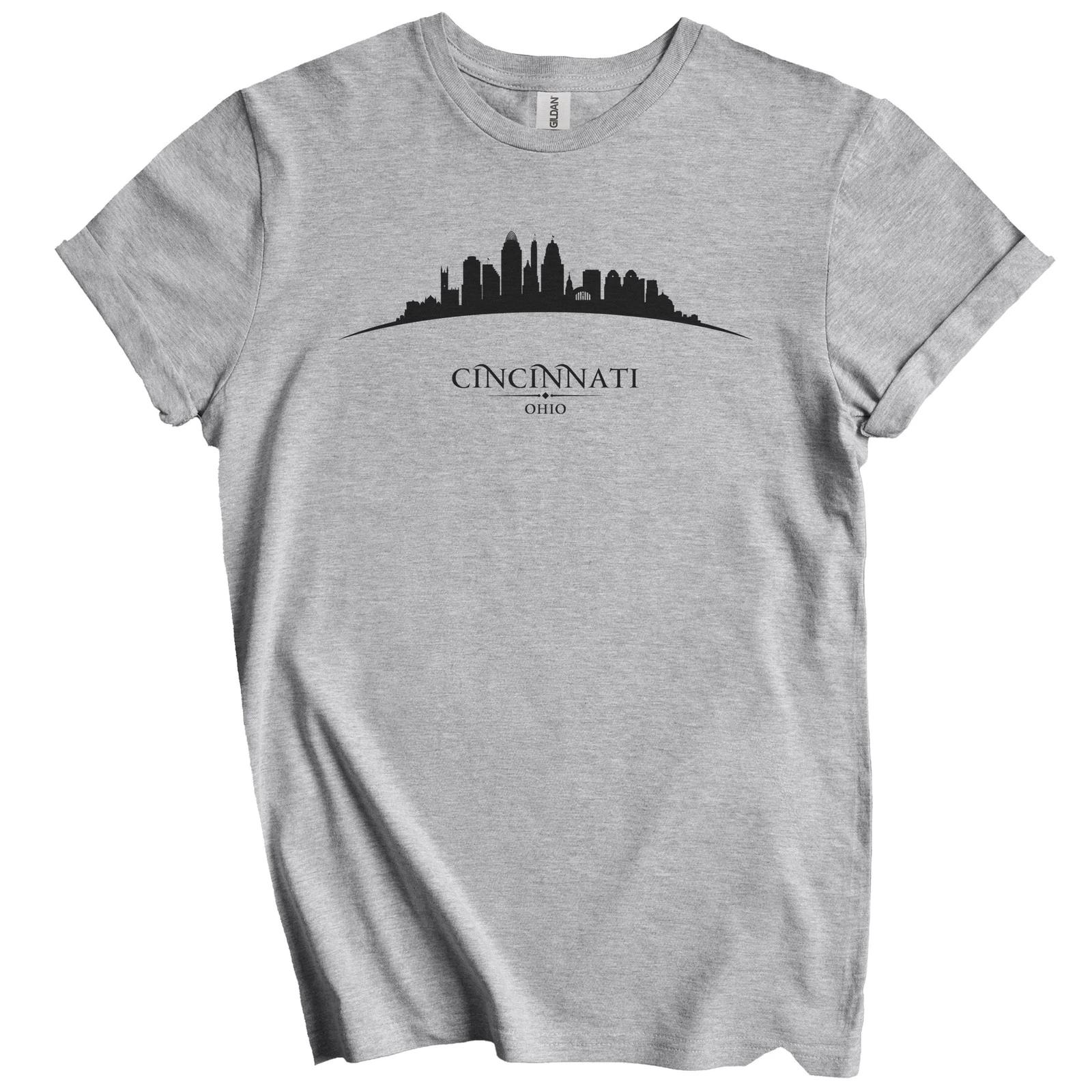 

Cincinnati Ohio Cityscape Downtown Skyline T-Shirt XL