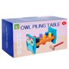 Educational Owl Wooden Hammering Bench Toy for Children - Enhances Hand-Eye Coordination and Color Recognition