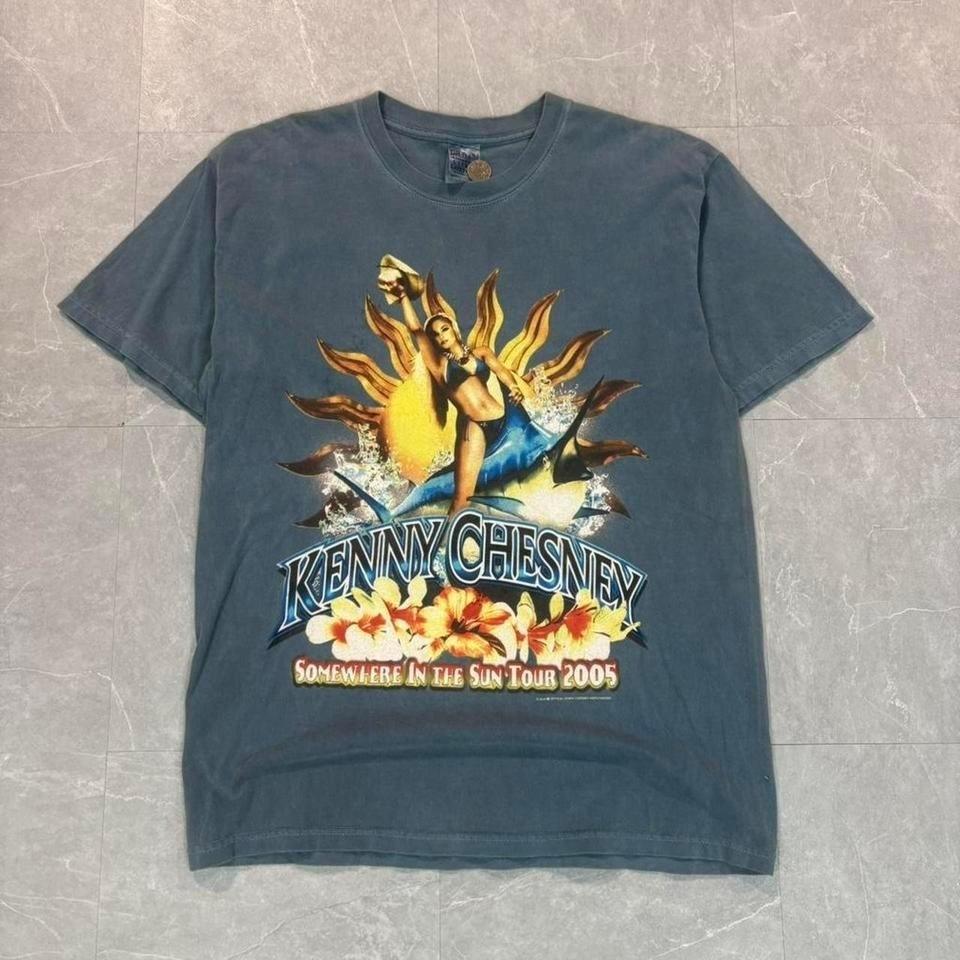 Kenny Chesney Somewhere In The Sun Tour 2005 blue Size L #country Unisex T-Shirt XXXL