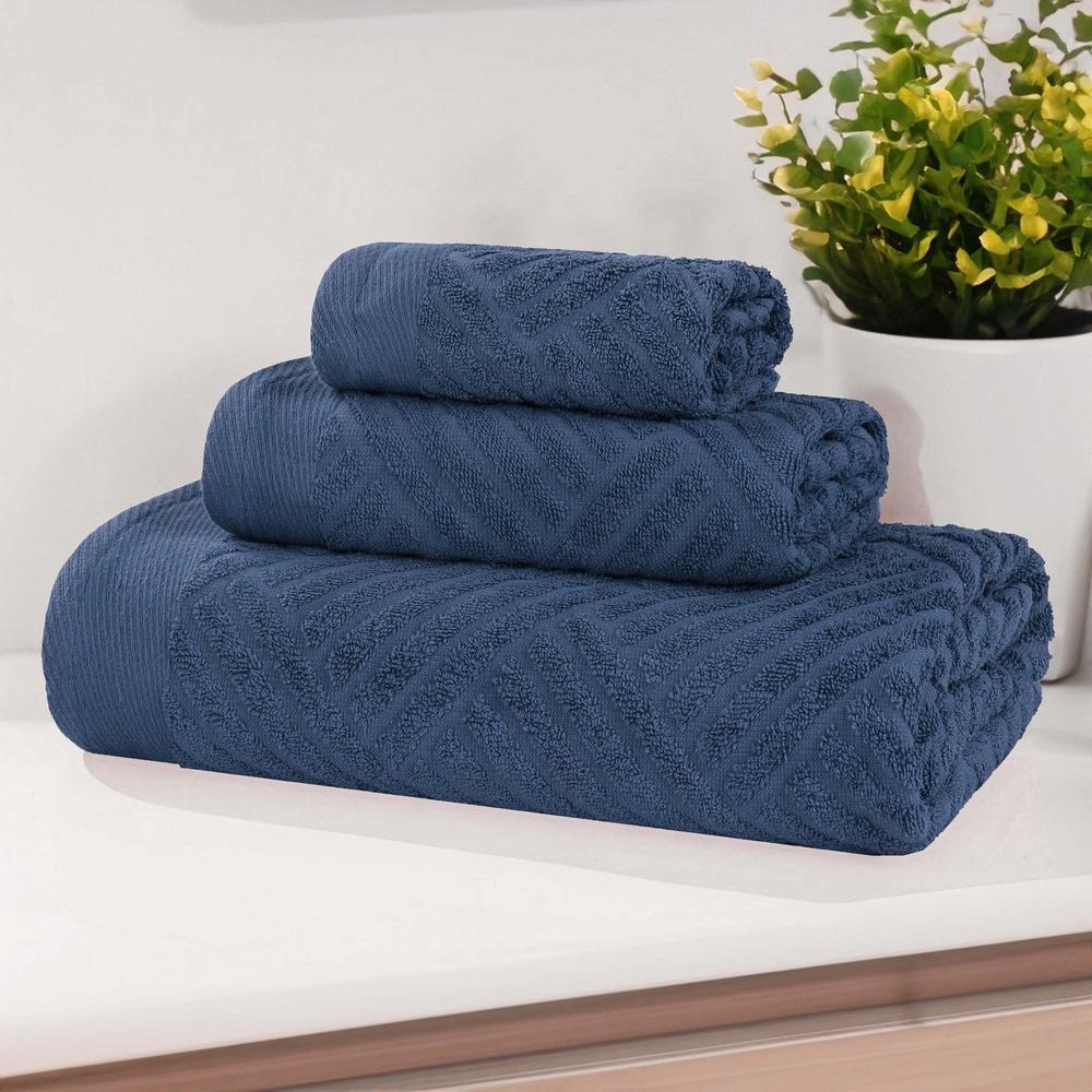 Basketweave Egyptian Cotton Jacquard Towel Set Ultra-Soft Quick Dry Bath Hand Face Towels Luxurious Absorbent Home Essentials