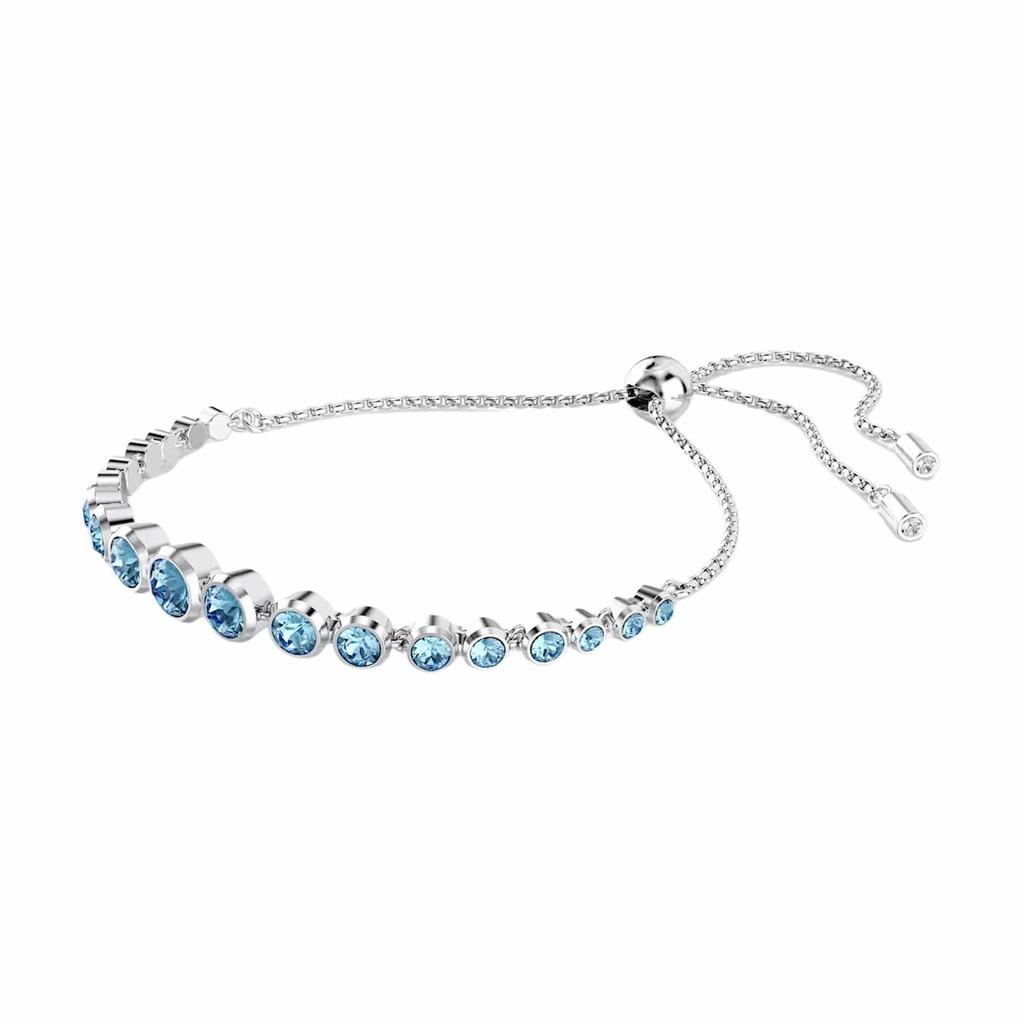 Swarovski Imber Crystal, Rhodium Plated Bracelets Unisex Blue