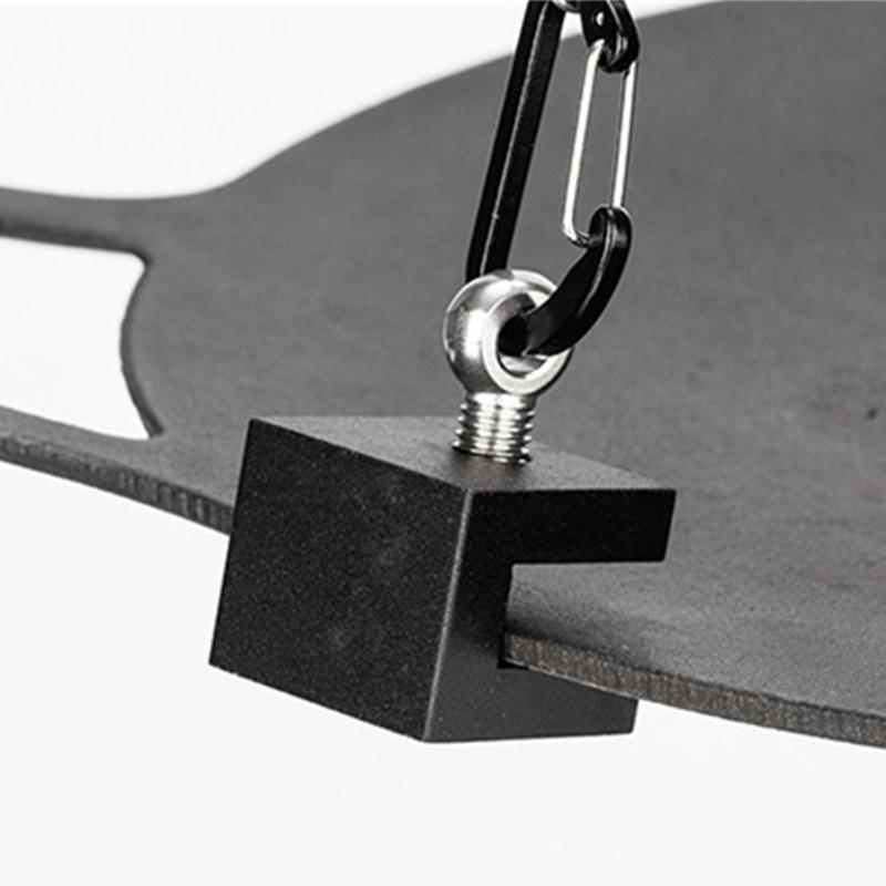 Leicht zu tragender Kochständer Barbecue-Tablett-Halter Benutzerfreundliche Grills Pfannenhalterung Praktische Outdoor-Camping-Ausrüstung