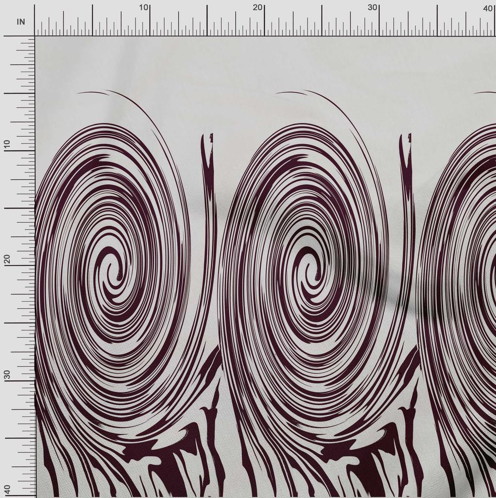 oneOone Cotton Flex Fabric Spiral Panel A  Printed Craft Fabric BTY 40 Inch