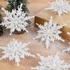 New Ice White Christmas Snowflake Pendant DIY Acrylic 3D Snowflake Decoration Snowflake Tree Decoration Home Decoration