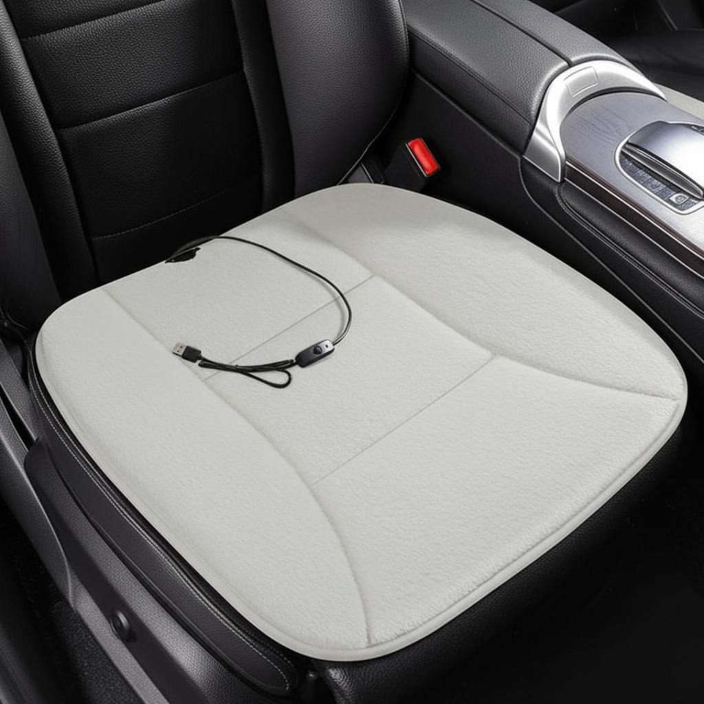 Heated Seat Covers 12V Electric USB Rechargeable Auto Accessory Heating Car Seat Cover For Winter Vehicle SUV Trucks Van Driving