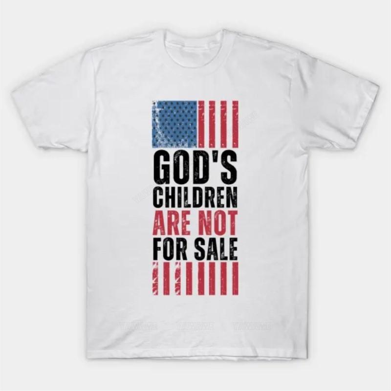 

New arrived short sleeve cotton top Mens brand fashion tshirt Summer T shirts For Men Gods Children Are Not For Sale T Shirt 4XL