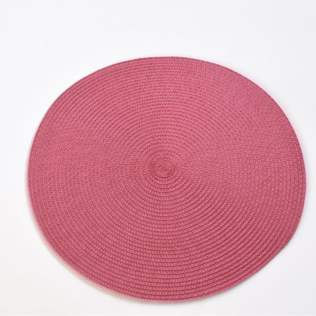Ningxin PP Round Hand-woven Placemat Thermal Insulation Mat Table Mat Hotel Western Food Mat Non-slip Mat Home Decoration