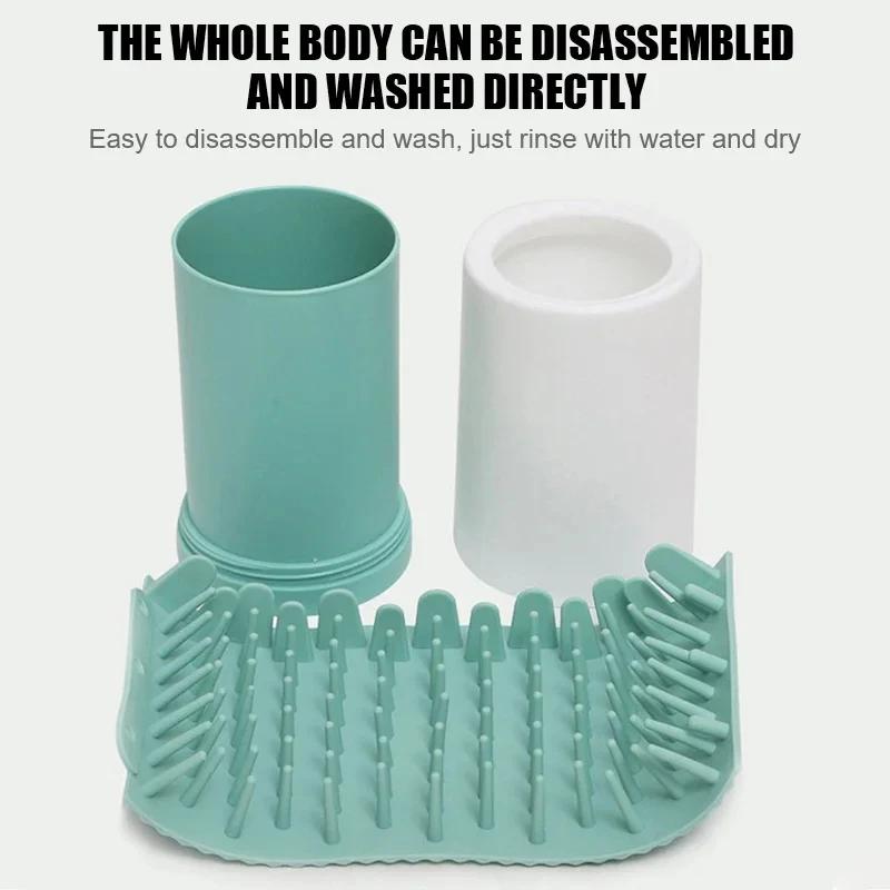 Automatic Pet Foot Wash Cup Soft Silicone Foot Wash Cup Cat Foot Cleaning Bucket Dog Paw Cleaning Cup Manual Quick Feet Wash