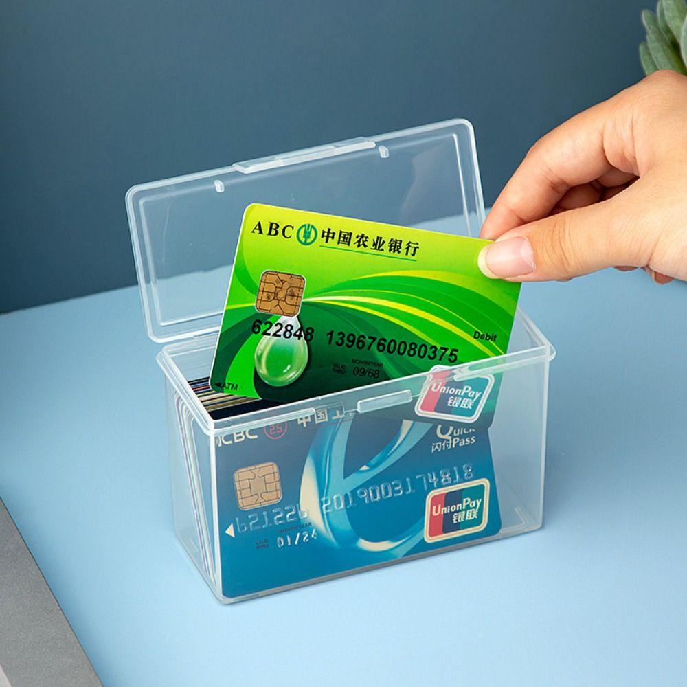 Transparent Transparent Organizer Box PP Plastic Photo Storage Box Home Office