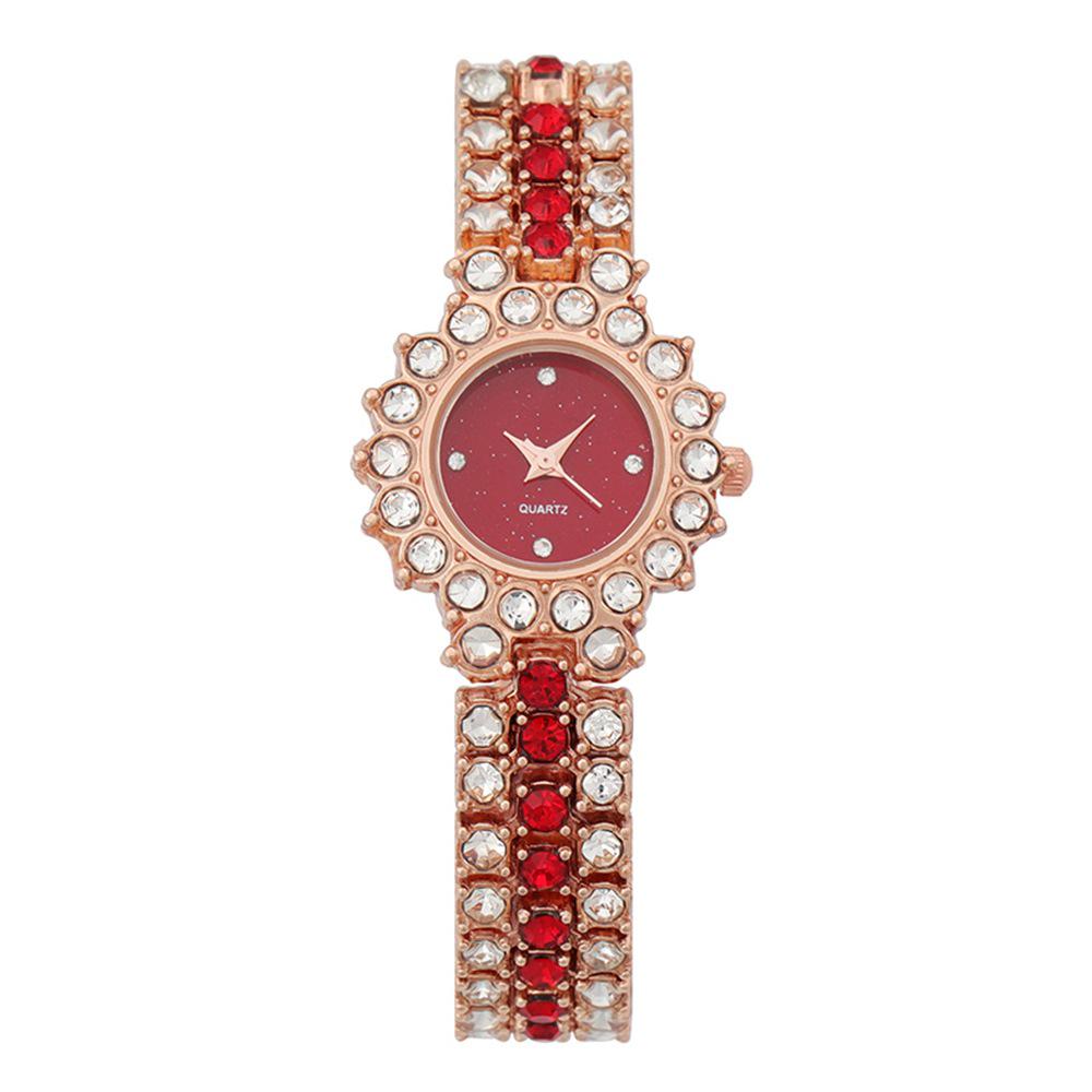 Chic Ladies  Rhinestone Starry Sky Bracelet Watch with Alloy Band