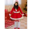 Santa Cosplay for Cute Christmas Santa Claus Costume with Fluffy Santa Claus Cosplay Costume for School and Performances [easylivegogo] Kids, Girls,
