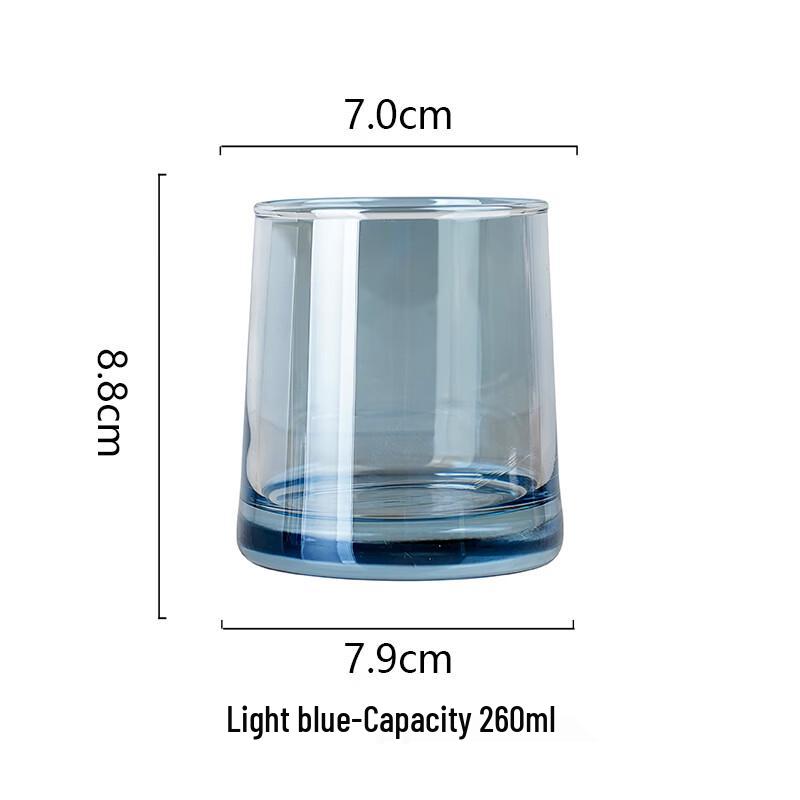 Trapezoidal Borosilicate Glass Mouthwash Cup