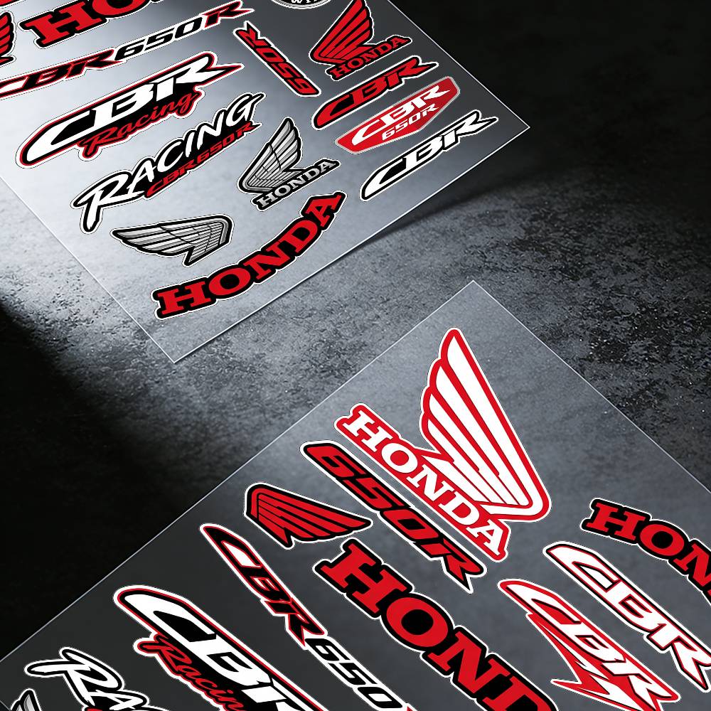FOR HONDA CBR650R Reflective motorcycle stickers, 3M safety warning at night in the dark scooter helmets TP6
