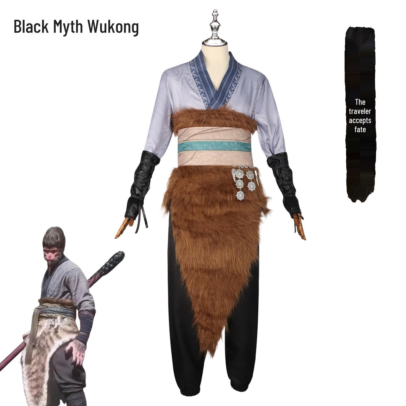 

Black Myth Wukong Costume: Original Skin Game Character Cosplay Outfit Set XXXL