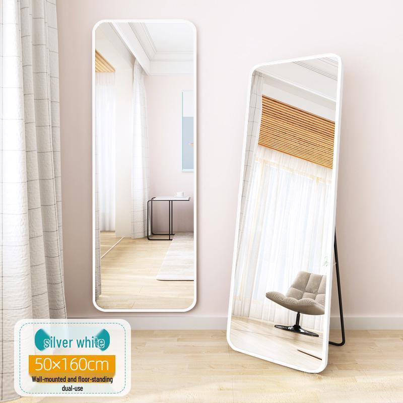 Full-Length Floor-Standing Wall-Mounted Dressing Mirror for Bedroom or Living Room.