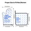 Graffiti Flowers Oven Mitts and Pot Holders Set 2 PCS Thicken Heat-Resistant Gloves and Pot Holders for Baking Cooking Grilling