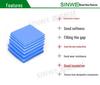 High Thermal Conductivity Silicone Pad for Graphics Card and CPU Cooling