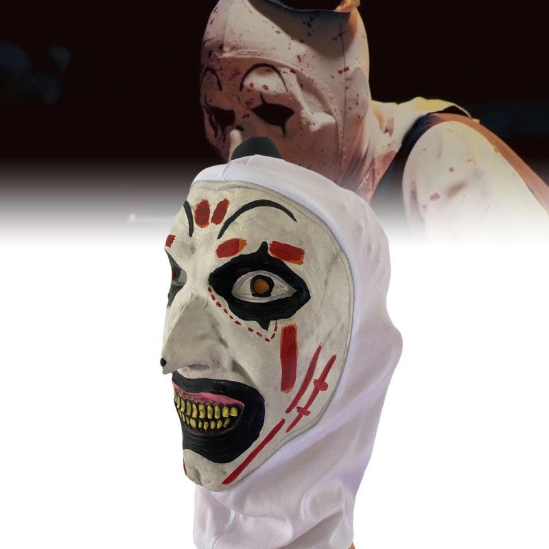 Character Terrifier 3 Latex Mask Halloween Headwear Cosplay Props Performance
