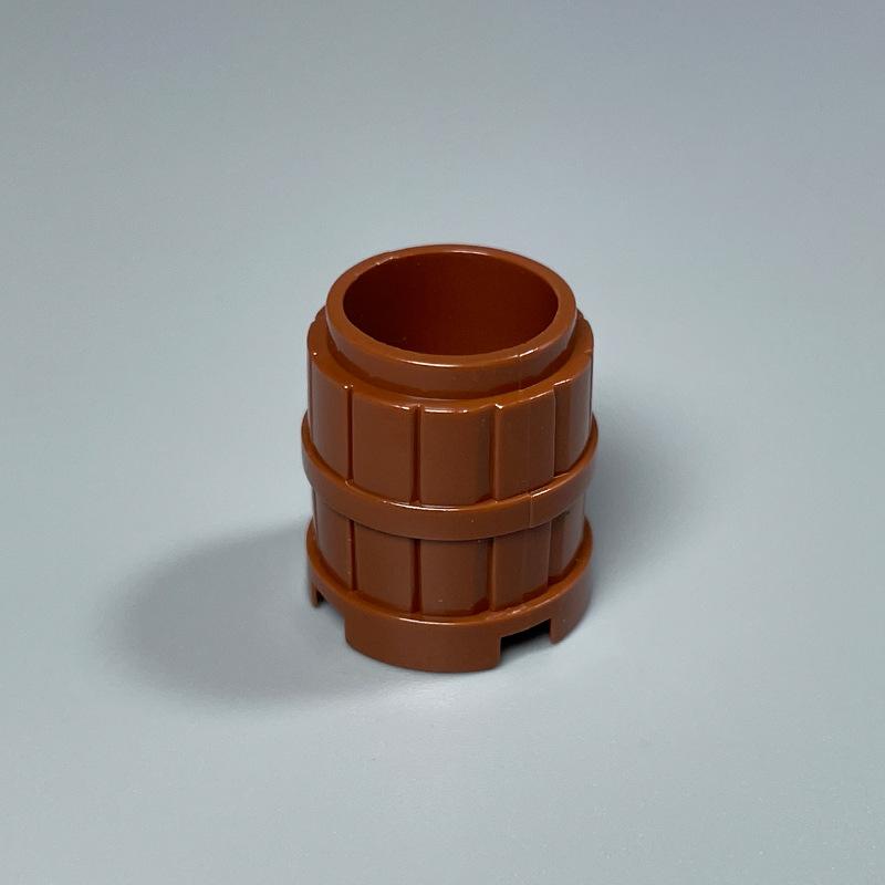 Ovly 5Pcs Wooden Barrel Shop Decoration Bowl Building Block MOC Toy Educational Decorative Ornaments Block Kit Children's Birthdays Gift