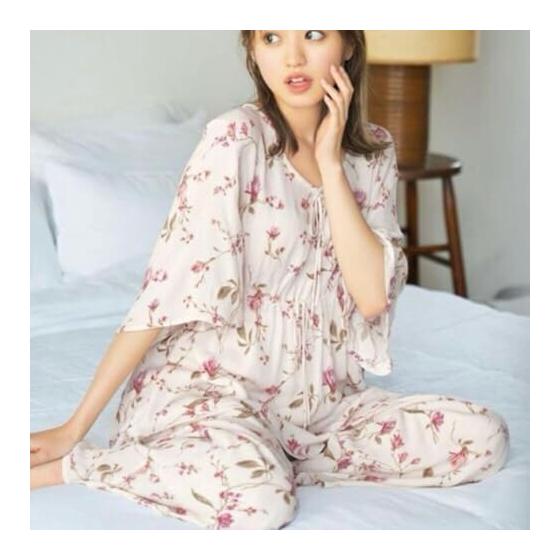 GRL Grail Floral Ribbon Room Wear Setup [mc017]