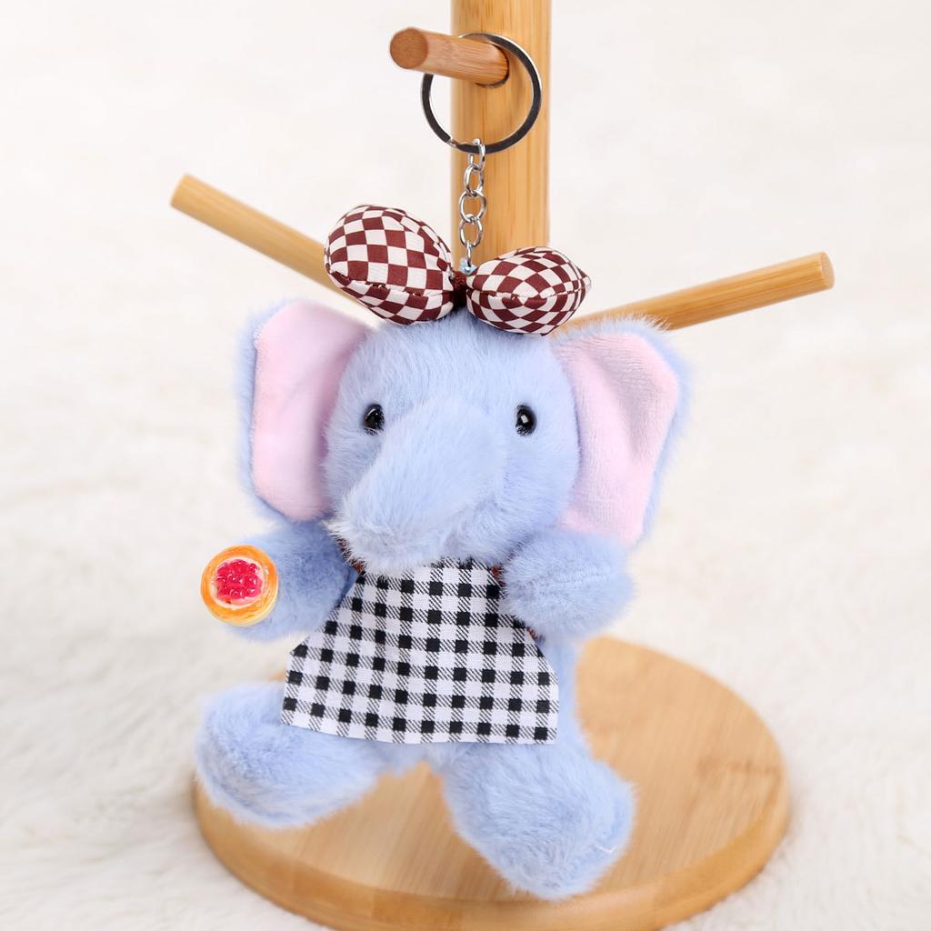 Vitality Baby Elephant Doll Pendant Plush Toy Elephant Doll Keychain Gift Girl Bag Pendant Rag Doll