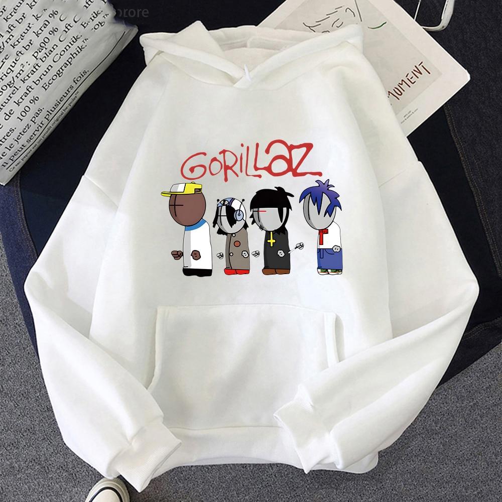 

Женская толстовка Gorillaz Band с 2d принтом, повседневный пуловер большого размера, популярная толстовка, трендовая одежда унисекс