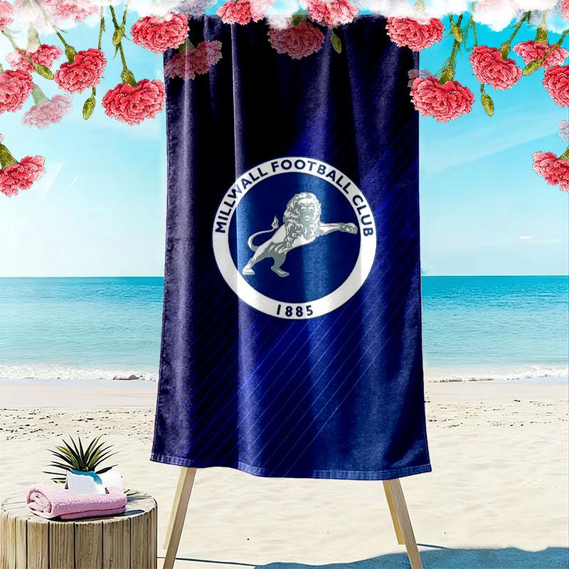 Millwall Football Club Beach Towel, Large Soft Quick Dry Towel for Beach Camping Swimming