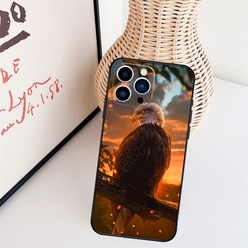 Eagle Hawk Bird Animal Phone Case For iPhone 16 Pro Max 15 14 13 11 12 17 Pro Max mini 15 16 Plus 16e 17 Air Cover