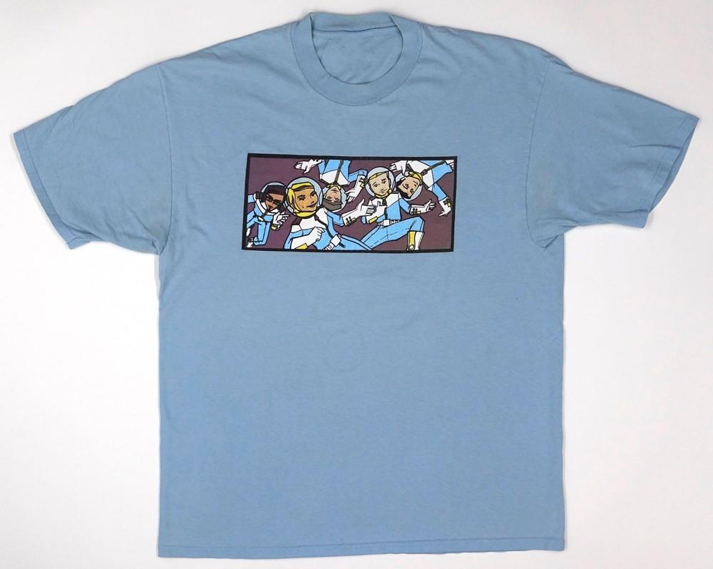 Vtg 1996 Tour The Cardigans Band First Tour on the Moon S5XL Blue Shirt ZL228 S